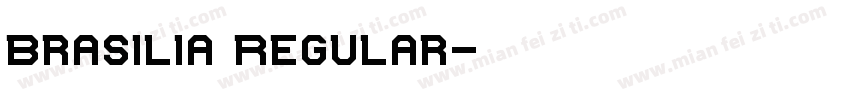 Brasilia Regular字体转换